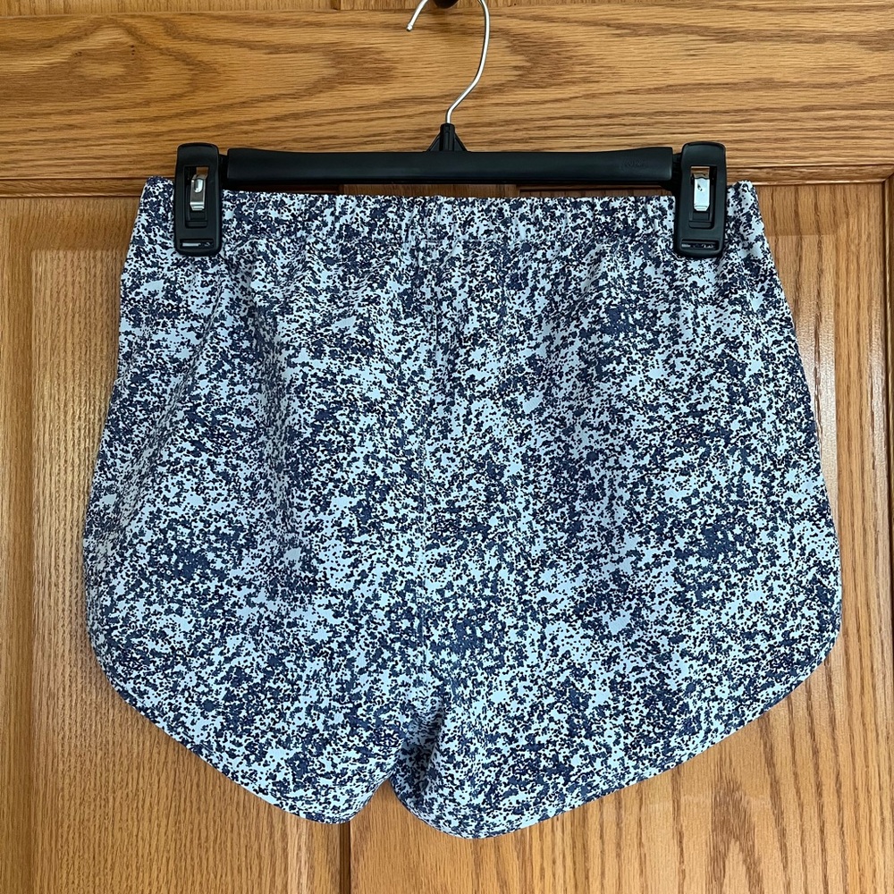 LIKE NEW - Women’s Outdoor Voices Blue and White Athletic Shorts